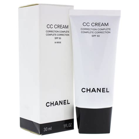 chanel cc cream complete correction spf50|chanel tinted moisturizer with sunscreen.